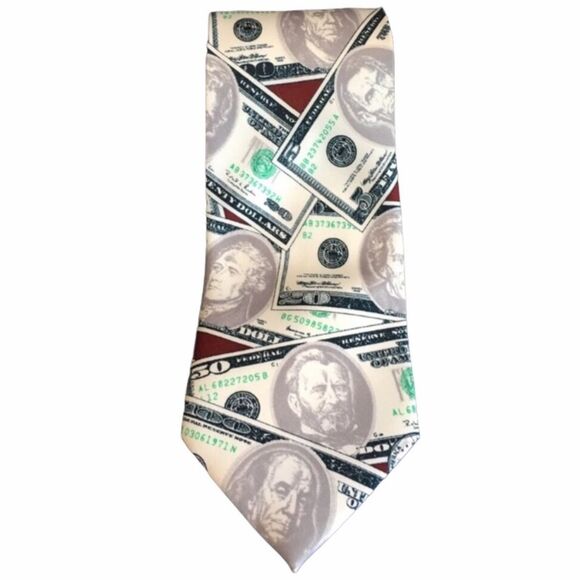 Danggi Man Money Tie White Green - Picture 6 of 6